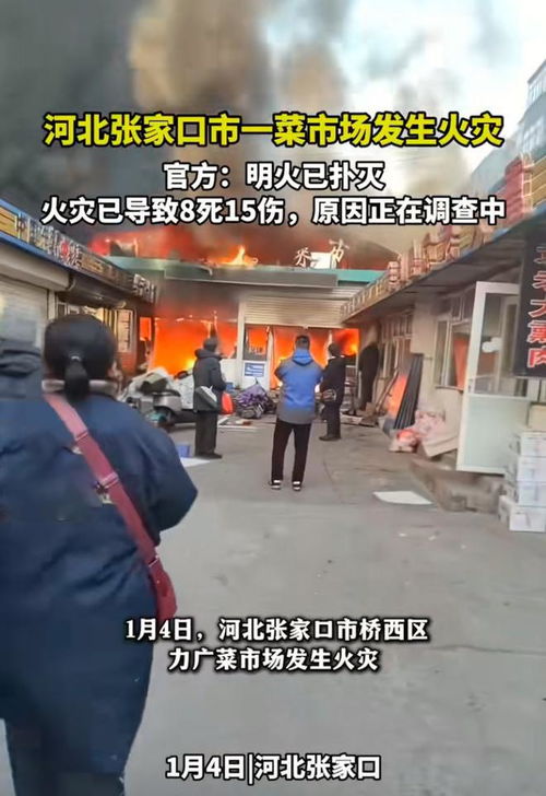 官方通报张家口菜市场火灾，全力救治伤员，严查事故原因